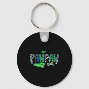 Golf pawpaw hole in one golf 1st birthday boy part key ring