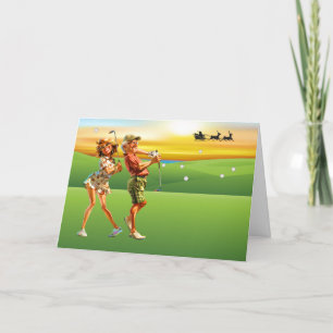 GOLF Personal or Business Christmas Card
