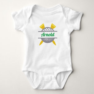 Golf Personalised Baby Bodysuit