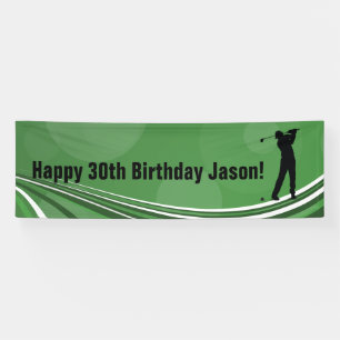 Golf Personalised Birthday Banner