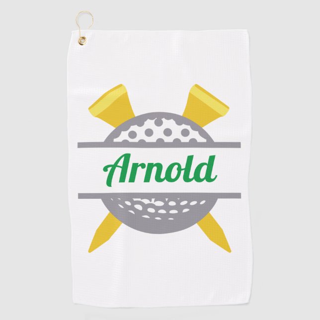 Golf Personalised Golf Towel (Front)