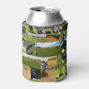 Golf Photo Collage, Can Cooler