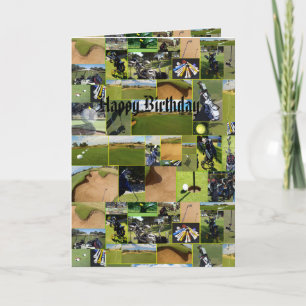 Golf Photo Collage, Funny Birthday Card