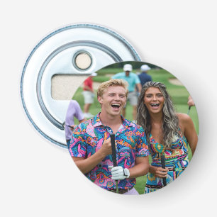 Golf Photo Customize Personalize Bottle Opener