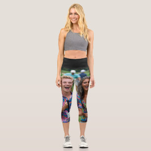 Golf Photo Customize Personalize Capri Leggings