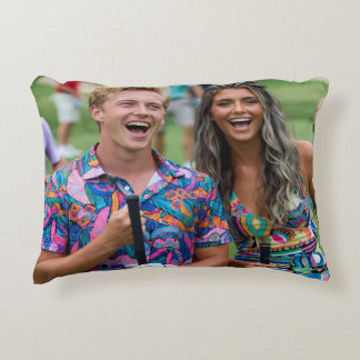 Golf Photo Customize Personalize Decorative Cushion