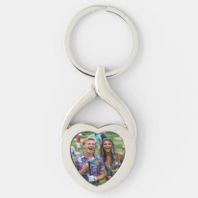 Golf Photo Customize Personalize Key Ring (Front)