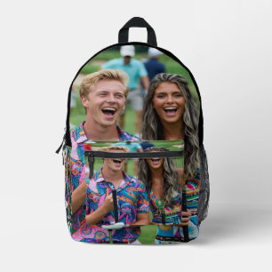 Golf Photo Customize Personalize Printed Backpack
