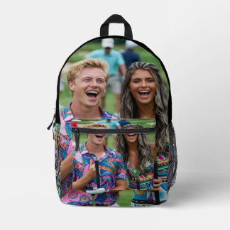 Golf Photo Customize Personalize Printed Backpack