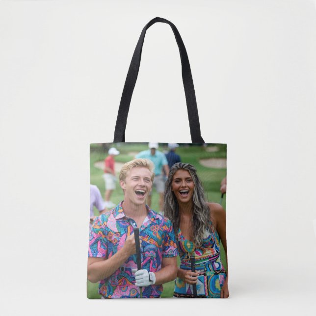 Golf Photo Customize Personalize Tote Bag (Front)