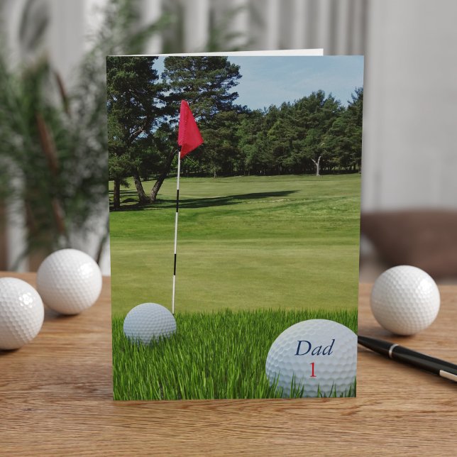 Golf Photo Fathers Day Card for Golfing Dad (Creator Uploaded)