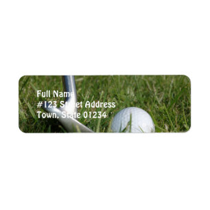 Golf Photo Mailing Label