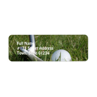 Golf Photo Mailing Label