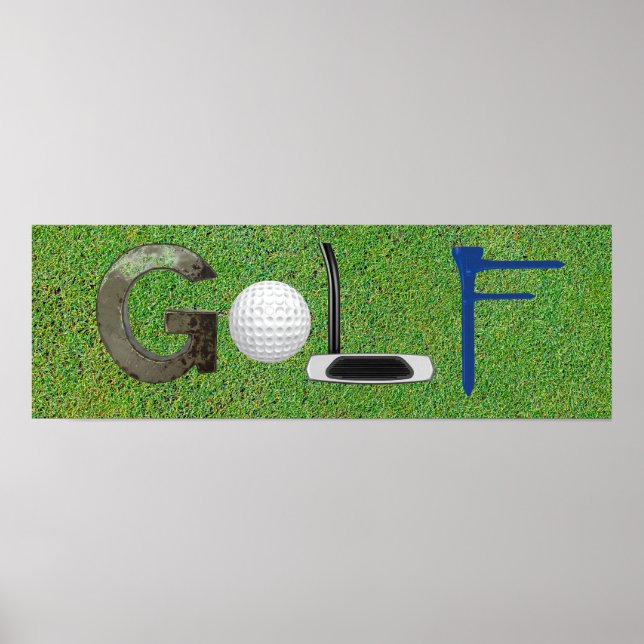 Golf picture letters poster (Front)