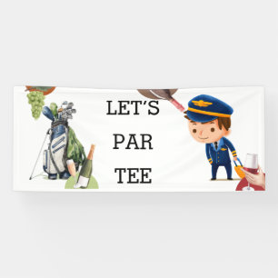 Golf Pilot Let's Par Tee Banner