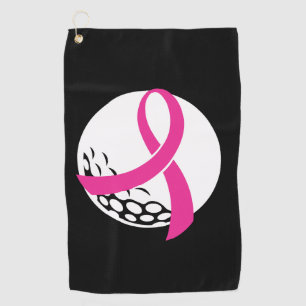 Golf Pink Ribbon Breast Cancer Awareness Towel