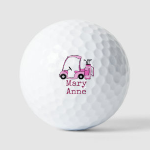 Golf Pink themed for woman golfer Balls