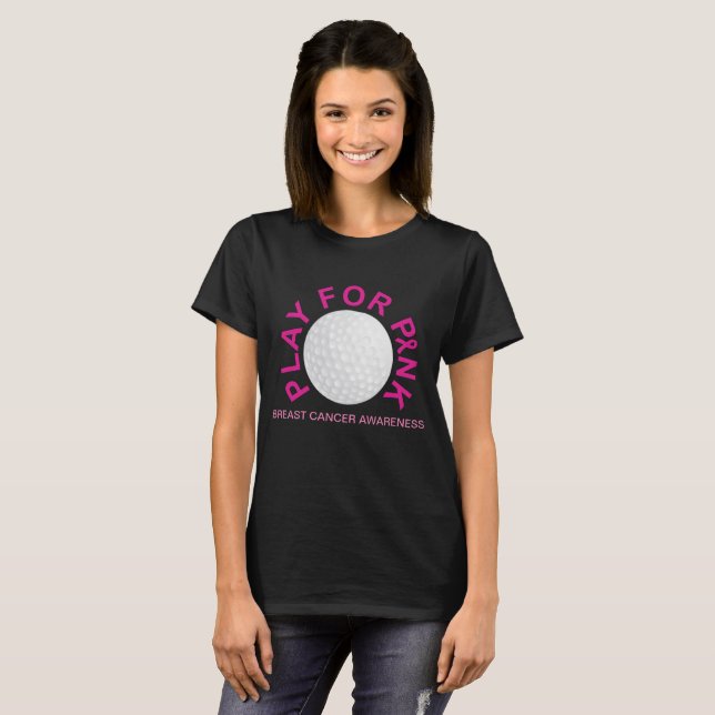 Golf Play for Breast Cancer Awareness Shirt (Front Full)