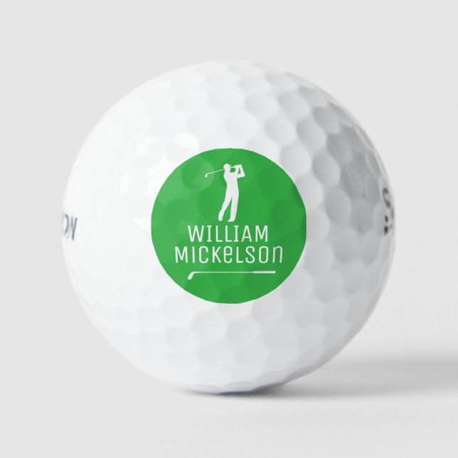 Golf Player Ball With His Name (Front)