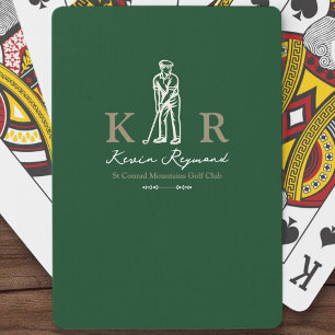 Golf Player Classic Golfer Green Playing Cards