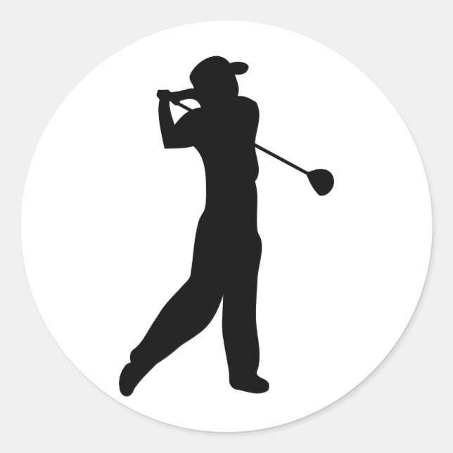 golf player classic round sticker (Front)