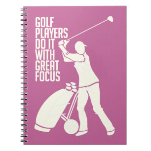 GOLF PLAYER custom notebook