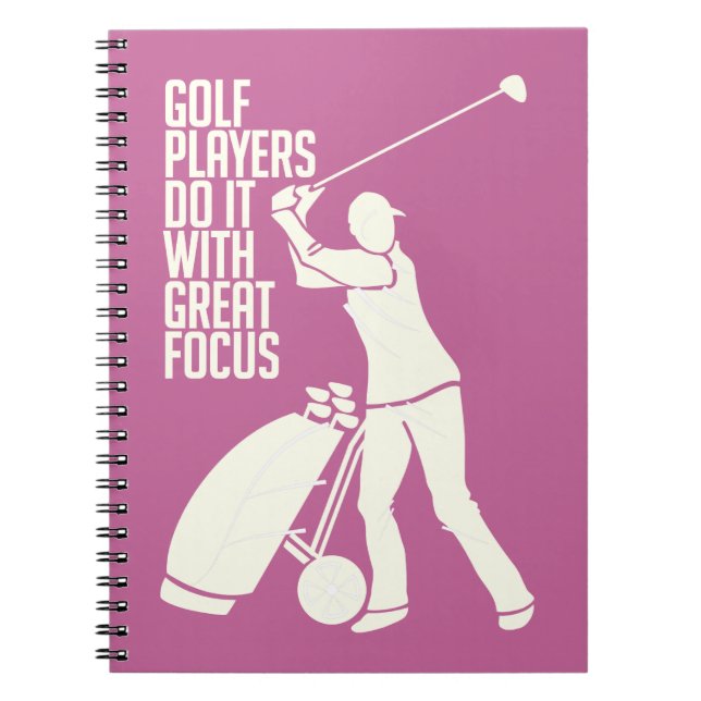 GOLF PLAYER custom notebook (Front)
