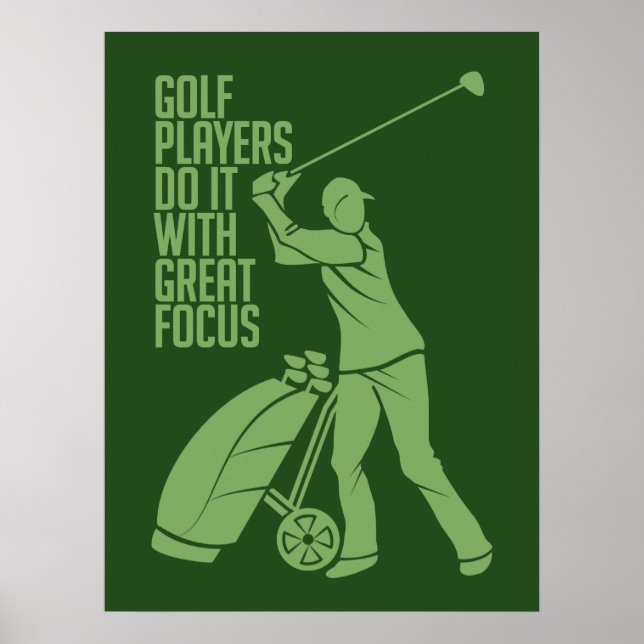 GOLF PLAYER custom poster (Front)