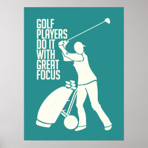 GOLF PLAYER custom poster