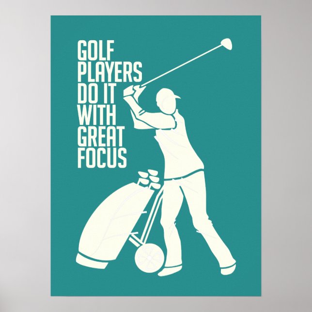 GOLF PLAYER custom poster (Front)
