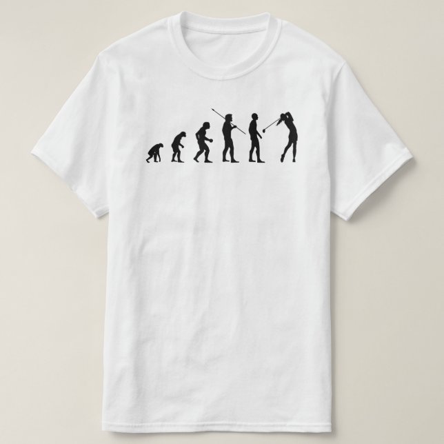 Golf Player Evolution • Funny Golfer Meme Bv T-Shirt (Design Front)