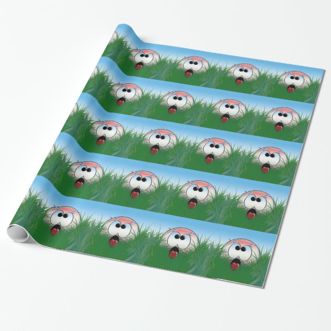 Golf Player Golf Theme Idea Funny Humour Humourous Wrapping Paper (Unrolled)