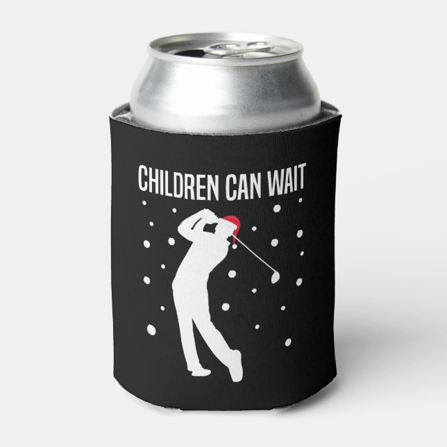 Golf Player Golfer Funny Christmas Gift Can Cooler (Can Front)