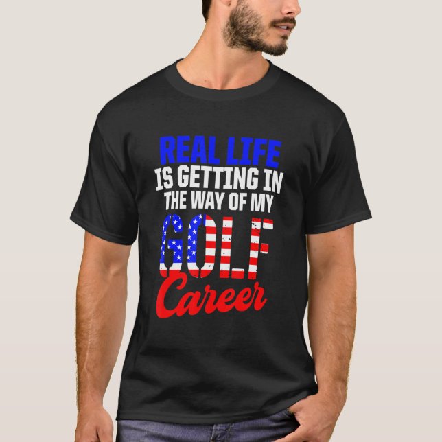 Golf Player Golfer Golfing T-Shirt (Front)