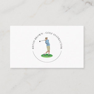 Golf Player - Instructor Business Card