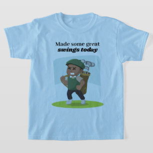 Golf Player Made Some Great Swings Blue T-Shirt