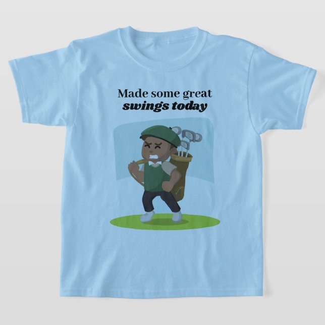 Golf Player Made Some Great Swings Blue T-Shirt (Laydown)