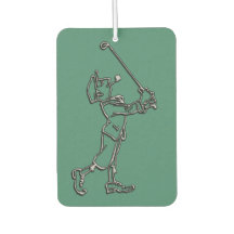 Golf Player outline design ~ editable background