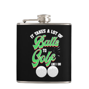 Golf Player Sayings golfing Golfers Sports Humor Hip Flask