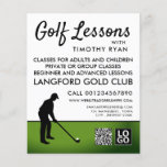 Golf Player Silhouette, GoIf Lesson Advertising Flyer<br><div class="desc">Golf Player Silhouette,  GoIf Lesson Advertising Flyers By The Business Card Store.</div>