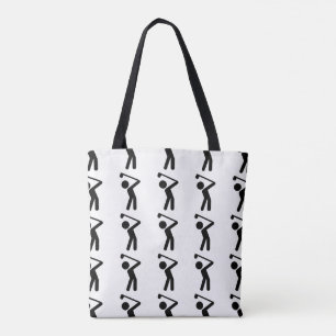 Golf Player Tote Bag