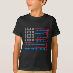 Golf Player Usa Flag Golfer Sport Father Dad Pop G T-Shirt