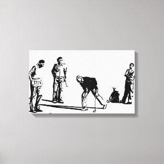 Golf Players Canvas Print