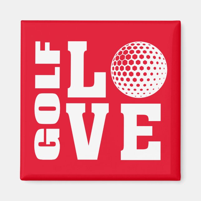 Golf Players, Golf Love Magnet (Front)