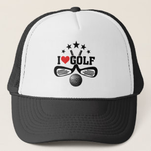 Golf players, I Love Golf Trucker Hat