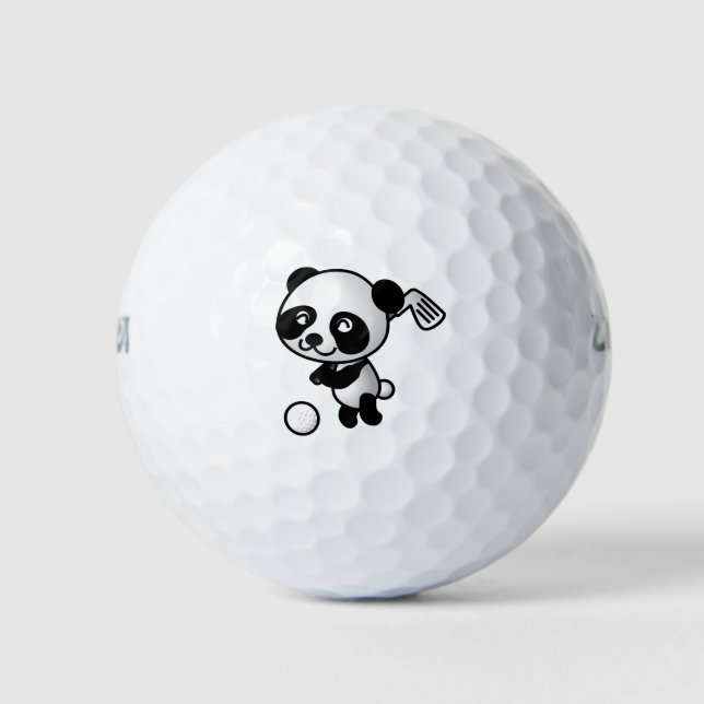 Golf Playing Panda Balls (Front)