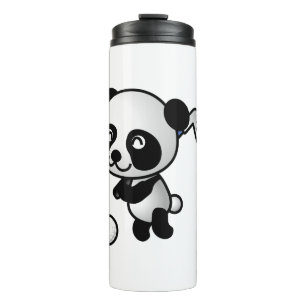 Golf Playing Panda Thermal Tumbler