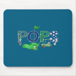 Golf Pops Hole One 1st Artwork Mouse Mat