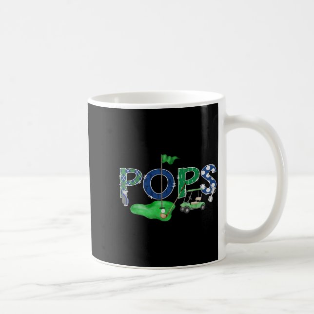 Golf Pops Hole One 1st Design Coffee Mug (Right)