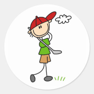 Golf Pose Sticker